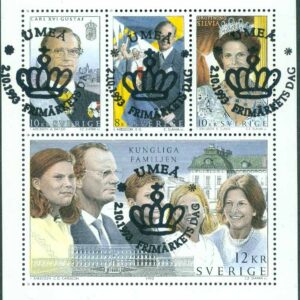 F 1812-1815 HBL Den kungliga familjen. UMEÅ FRIMÄRKETS DAG 2.10 1993  (AC/Vb)