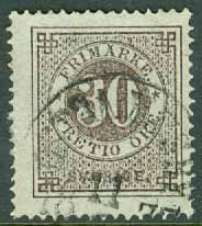 F   25 Ringtyp 30 öre t. 14. ÖSTRA HUSBY 11.? 1877  (E/Ög)