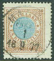 F   27 Ringtyp 1 riksdaler t. 14. Stpl 1.9.77 ktt