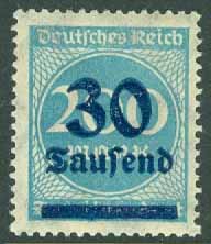 Deutsches Reich – M  285 Siffertyp 30 Tsd på 200 M **