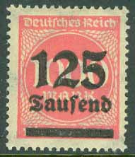 Deutsches Reich – M  290 Siffertyp, 100 Tsd på 400 M **