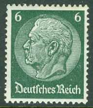 Deutsches Reich – M  516 X Paul von Hindenburg, 6 Pf **