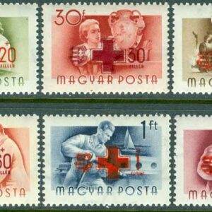Ungern – M 1482-1487 Röda Korset, 6 kpl **