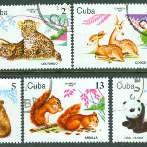 Kuba – M 2439-2445 Djur i Zoologiska trädgården 7 ol stpl