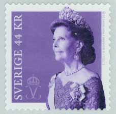 Drottning Silvia – rullfrimärke 44 kr