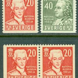 Sverige – F  338-339 Nationalmuseum 150 år, 4 kpl **