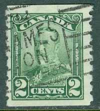 Kanada – M  129D Georg V, 2-sid tandning, 2 C stpl