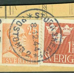 F  277, 298 STORA SKEDVI POSTOMB 2  8.12.44 på klipp (W/D)