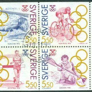 F 1738-1741 HBL 1 Olympiskt guld III, 4-block kpl stpl 10.11.9?