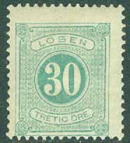 Sverige – F L 18 Lösen t. 13, 30 öre *