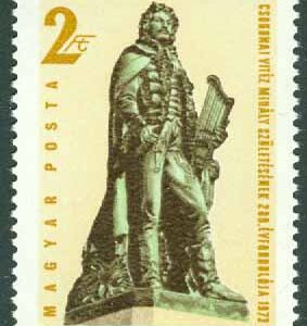Ungern – M 2915 A Diktaren Mihály Csokonai Vitéz födelse 200 år, 1 kpl **