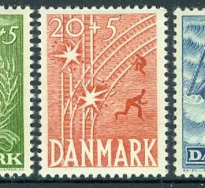 Danmark – F  322-324 För frihetsfonden, 3 kpl *