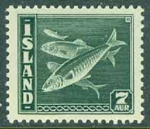 Island – F  243 Fiskar, islandssill, 7 aur **