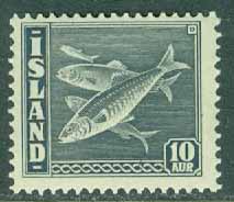 Island – F  246 C2 Fiskar, islandssill, 10 aur grå **