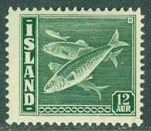 Island – F  247 Fiskar, islandssill, 12 öre **