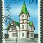 Island – F  568 Europa 1978. Monumentalbyggnader, 10 kr stpl