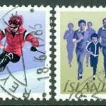 Island – F  640-641 Idrott och friluftsliv, 2 kpl stpl