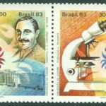 Brasilien – M 1956-1957 A P de Meireles, läkare, grundare av Cancerföreningen; Hospita. 2 kpl **