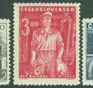 Tjeckoslovakien – M  594-596 Gruvdrift i 700 år, 3 kpl **