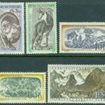 Tjeckoslovakien – M 1035-1039 Tatra Nationalpark, 5 kpl **