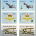 Häfte Flygvapnet 100 år (10 märken Sverige brev)