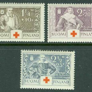 Finland – F  188-190 Röda Korset. Fältherrar, 3 kpl **