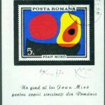 Rumänien – M 2904 (BL 81) Konst av Joan Miró – Spansk Konstnär, block stpl