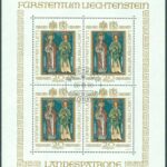 Liechtenstein – M  734 Landspatroner, miniark kpl stpl