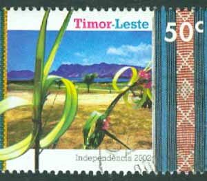 Timor – M 372 Oavhängighet. Smycke av palmblad, 50 C stpl