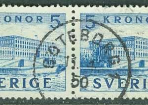 F 332CB Stockholms slott II. Nära prakt GÖTEBORG 1 11.4.50 (O/Vg)
