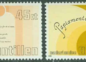 Nederländska Antillerna – M 562-563 Utveckling och främjande av papiamento, 2 kpl **