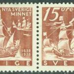 Sverige – F  262BC Nya Sverigeminnet, 15 öre 3+4 sid. tandn. *